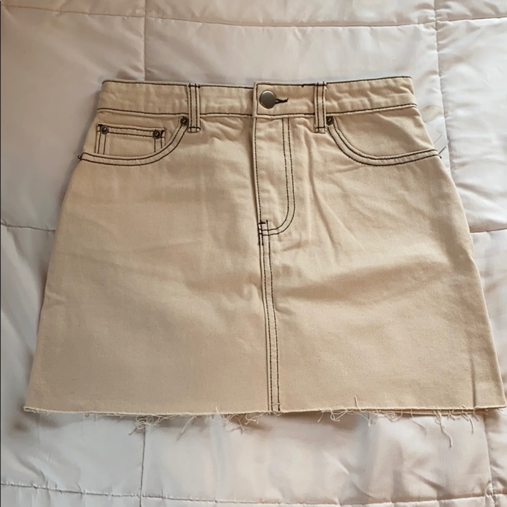 Denim mini skirt
